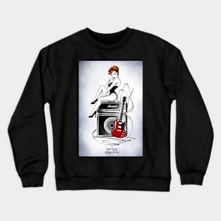 Girl with a guitar Crewneck Sweatshirt